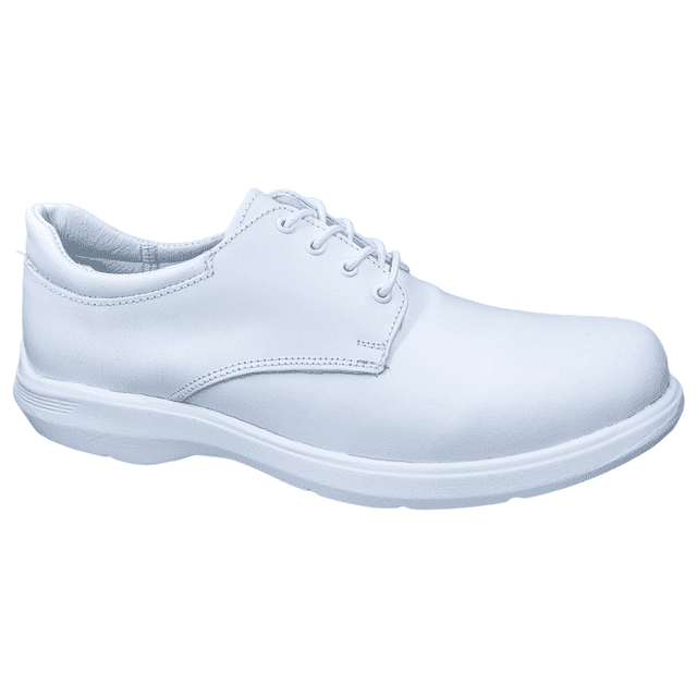 Zapatos de Enfermeria para Hombre en Piel Blanco Ideal para Clinicas y Hoteles