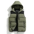 thumbnail image 3 of Daznico Jackets for Men,Detachable Hood Vest Pocket Outdoor Jacket Warm Winter Coats Windproof Lightweight Insulated Bodywarmer,Mens Winter Coats,Size:3XL, 3 of 5
