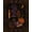 Black, Pattern 4, variant on Design&I 9'x12' Washable Area Rug Sleek Flatweave Pet Friendly Black Orange Enchanted Halloween Whimsy Design Mystical Night Motif with Pumpkins for Master Suite, Under Bed