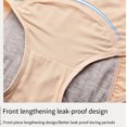 thumbnail image 2 of Minnieouse Calzoncillos a prueba de fugas para mujer, ropa interior reutilizable lavable de Color sólido para niñas, bragas transpirables Ropa interior Albaricoque 6XL, 2 of 6