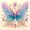 Butterfly 05, variant on Homewish Dreamy Butterfly Twin Sheets for Girls, Princess Style Bedding, 3pcs (1 Flat Sheet, 1 Fitted Sheet and 1 Pillowcase)
