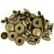 Treasures Metal Drawer Knobs .375" 12/Pkg-Antique Brass
