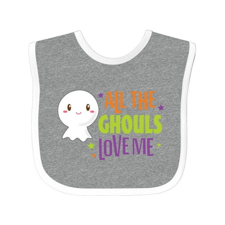 

Inktastic All the Ghouls Love Me Gift Baby Boy or Baby Girl Bib