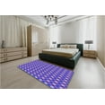 thumbnail image 5 of Ahgly Company Machine Washable Indoor Rectangle Transitional Purple Amethyst Purple Area Rugs, 4' x 6', 5 of 7