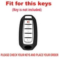 thumbnail image 2 of Durable Metal Key Fob Cover with Detachable Keychain for Infiniti Q50 Q60 QX50 QX55 QX60 2024 Models - 5-Button Protective Car Key Case Holder Shell, 2 of 7