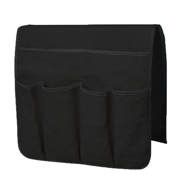 Organizador de almacenamiento de reposabrazos de sofá Sofá Bolsa De Almacenamiento Control Remoto Candy Book Cosmético Reposabrazos Contenedor Negro Negro Magideal Organizador de almacenamiento de reposabrazos de sofá