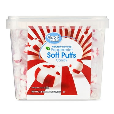 Great Value Peppermint Soft Puffs Candy, 34.5 oz