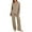 Khaki-02, variant on STETMN Ribbed Knit 2 Piece Outfits for Women Crewneck Loose Tops Warm Straight Leg Pant Loungewear Set
