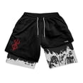 thumbnail image 5 of Serie de pantalones cortos de playa de doble capa con impresión digital 3D Ropa de playa de dos capas, 5 of 5
