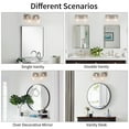 thumbnail image 4 of Kyrid 14 in. 2-Light Brushed Nickel Vanity Light with Clear Glass Shade, 4 of 8