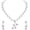 PINK 5492, variant on Exquisite Indian Bollywood Wedding Silver Plated Choker Necklace Set