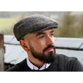 thumbnail image 2 of Hanna Hats of Donegal Vintage Flat Cap 100% Wool Tweed Men's Irish Hat Handcrafted in Ireland, 2 of 6