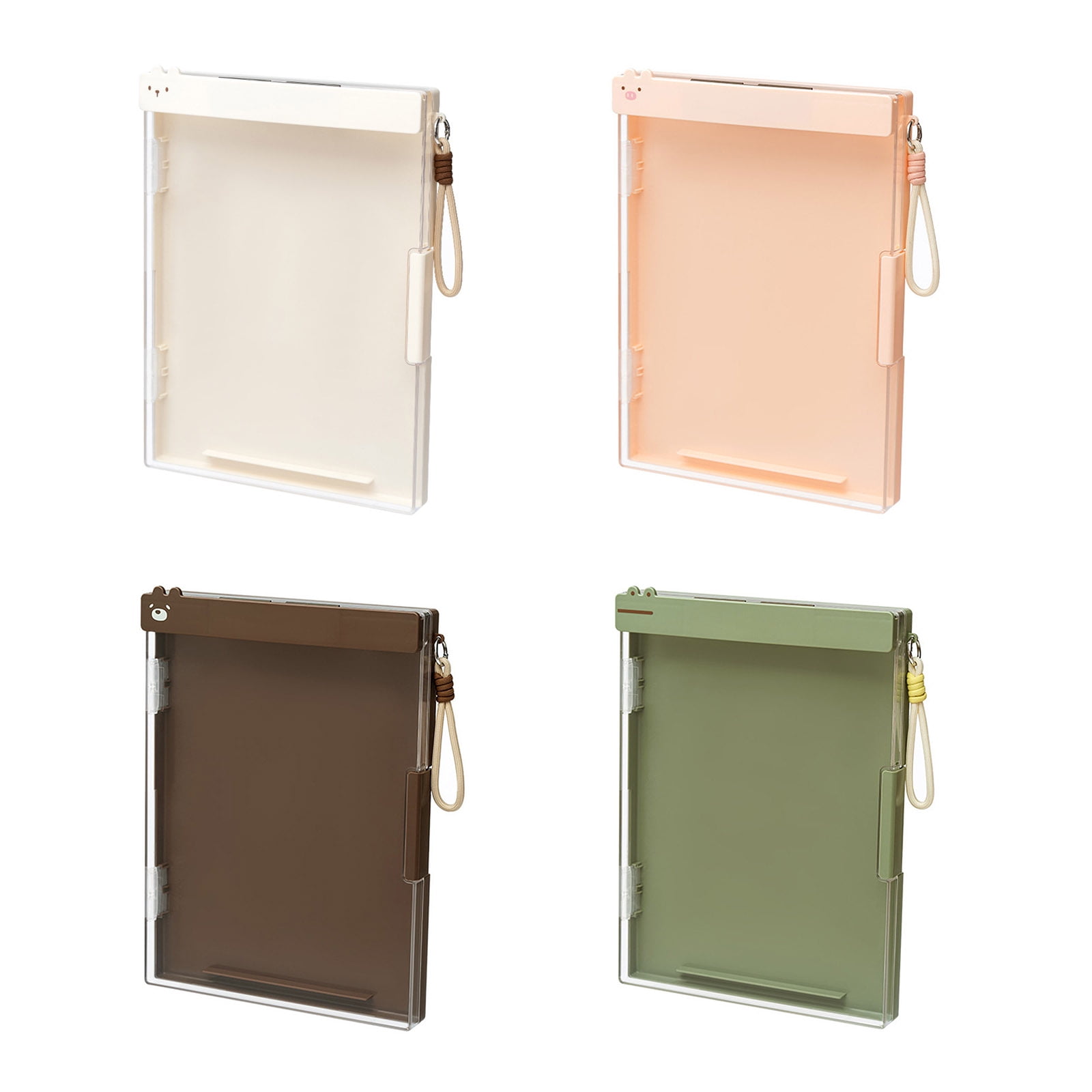 Double Layer ABS File Storage Box Multifunctional Document Organiser Clipboard 9.88x13.39Inch For School Travel