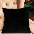 thumbnail image 5 of JilgTeok 1 Packs Solid Color Corn Stripe Cushion Cover Corduroy Sofa Pillow Case Modern Home Decor Throw Pillow Cover for Living Room Bedroom Cozy Accent, 5 of 7