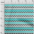 thumbnail image 2 of oneOone Cotton Silk Turquoise Blue Fabric Chevron Dress Material Fabric Print Fabric By The Yard 42 Inch Wide-0E, 2 of 6
