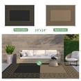 thumbnail image 5 of DEORAB 10'x14' Outdoor Rugs Waterproof Patio Reversible Plastic Carpet Camping Outside Mat,Black & Brown, 5 of 7