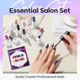 thumbnail image 5 of modelones 12Pcs 15ML Cat Eye Gel Nail Polish Set, Same Color Same Bottle Summer Green Blue Yellow Pink Red Purple Cateye Gel Polish Set with Magnet Sparkle Series Hema-free Gel Polish Kit Nail Art, 5 of 9