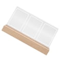 thumbnail image 1 of Instant Photo Frame, Wood Base 3 Openings Picture Frame  for Office, 1 of 7