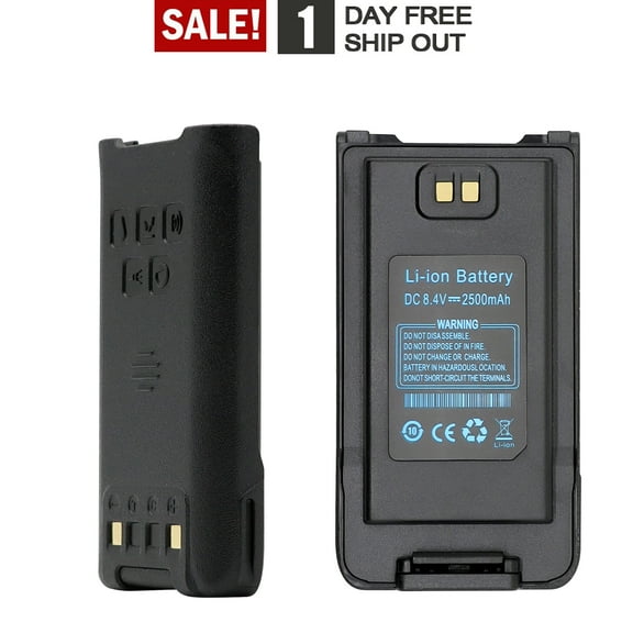 2500mAh 8.4v Battery for Baofeng UV-9R Plus Radio UV-9G GT-3WP Replacement Battery UV-9R 8.4v