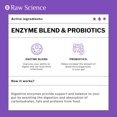 Raw Science Digestive Enzymes with Probiotics for Women & Men Gut