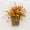 198#Yellow, variant on 2 Pack Artificial Fall Hanging Flower Basket, Long Cascading Faux Floral Arrangement, Fade Resistant Hanging Basket Decor for Covered Porch Patio Indoor Outdoor Wall