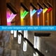 thumbnail image 5 of Luz de jardín con energía Solar para valla de escalera de Patio, lámpara de paisaje impermeable IP67, patio exterior, porche, jardín, Iluminación y accesorios Luz de colores blanca 8 piezas Bewildely HA073263-04, 5 of 6