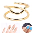 thumbnail image 3 of M Buder Anillo de Uña para Dedo Índice de Mujer Joyería de Cobre Vintage Capa Protectora de Metal Arte de Uñas Decoración Elegante Ajustable Regalo Dorado 1 Pieza, 3 of 9