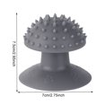 thumbnail image 5 of Peine Masaje Suave para Gatos Con Ventosa Rascar Y Cosquillas (gris), 5 of 5