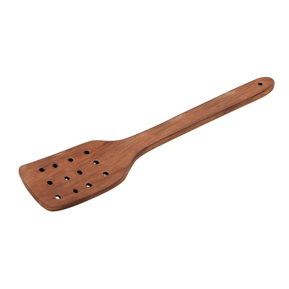 Handcrafted Wooden Slotted Spatula Turner, Natural Wood Cooking Utensil for Flipping, Draining, Stirring & Serving, Safe for Non-Stick Cookware