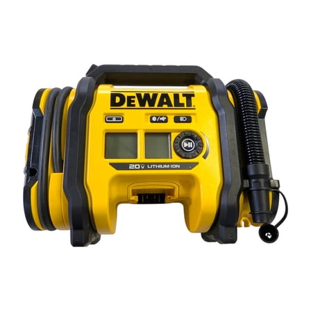 DEWALT 20V MAX Cordless Air Inflator (DCC020IB) – 3 Power Sources, Digital Gauge, Auto Shutoff, LED Light, Tool Only