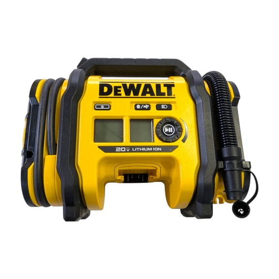 DEWALT 20V MAX Cordless Air Inflator (DCC020IB) – 3 Power Sources, Digital Gauge, Auto Shutoff, LED Light, Tool Only