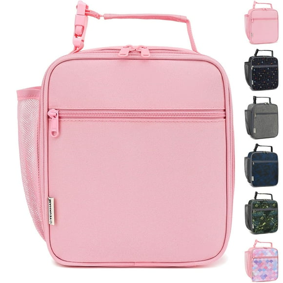 Lonchera Aislada GYEUKHAM para Niños, Niñas, Hombres y Mujeres en Color Rosa