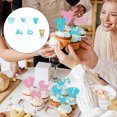 thumbnail image 3 of Boy Cupcake Toppers, 26 PCS Its A Boy Cupcake Toppers Set, Glitter Pacifier Jumpsuit Footprint Bird Cake Decorations for Kids Birthday Gender Reveal, Birthday Theme Party Supplies, 3 of 5