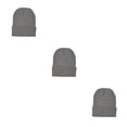 thumbnail image 1 of Minnieouse Beanie Caps Sombreros de punto Protección más cálida Elástico Hip Hop Headwear Bonnet Otoño Invierno Correr cáñamo gris claro Type1 NO1 Minnieouse CBP300199, 1 of 6