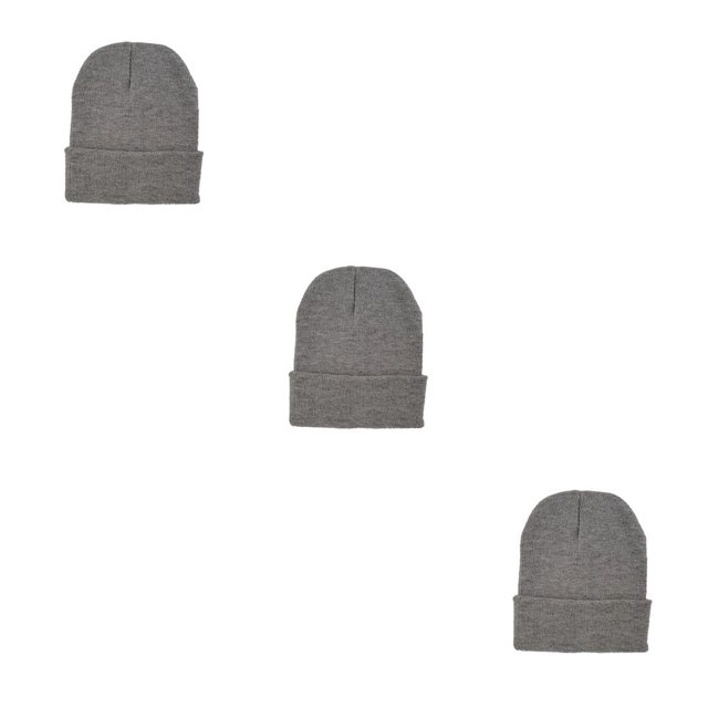 Minnieouse Beanie Caps Sombreros de punto Protección más cálida Elástico Hip Hop Headwear Bonnet Otoño Invierno Correr cáñamo gris claro Type1 NO1 Minnieouse CBP300199