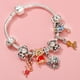thumbnail image 3 of Pulsera con dijes de oso de Winnie the Pooh para mujer, brazalete con colgante de Piglet Eeyore para niña, cuentas de Anime de Disney para fabricación de joyas, 3 of 5