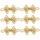 thumbnail image 1 of WASHWEPE 6Pares Botones Chinos Para Cheongsam Tradicional Dorado Para De Ropa, 1 of 6