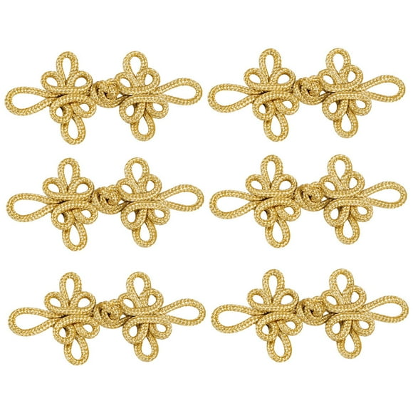 PENIKOKO 6Pares De Botones Nudo Retro Dorados Para Accesorios De Y