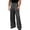 M10-Black, variant on Rhuody Mens Pant Elastic Waist Trousers Straight Leg Solid Color Baggy Slacks Basic Wear Black 2Xl