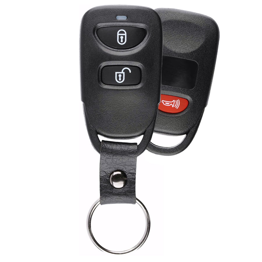 4 Button Leather Key Cover Remote Fob Smart Holder for Hyundai Sonata Tucson Kia Optima Sorento 