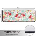 thumbnail image 5 of Kitchen Rugs Sets Of 2,Pioneer Flower Floral Print Pattern Anti Fatigue Kitchen Mat Rugs Non Slip Washable,Decorative Kitchen Floor Mats for Kitchen,Sink,Laundry,17"x47"+17"x47", 5 of 5