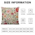thumbnail image 6 of COMIO  Romantic Flowers Pillow Cover Vintage Hand Drawn Floral Background Farmhouse Decorative Throw Pillow Cover for Sofa Couch Home Decoration 2pc, 6 of 6