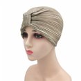 thumbnail image 3 of Pavied Beanie for Women Chemo Headwear Cancer Head Hat Cap Ethnic Bohemian Floral Hair Cover Wrap Turban Headwear Turban Cap Head Wraps Hats for Women Beige One Size, 3 of 8