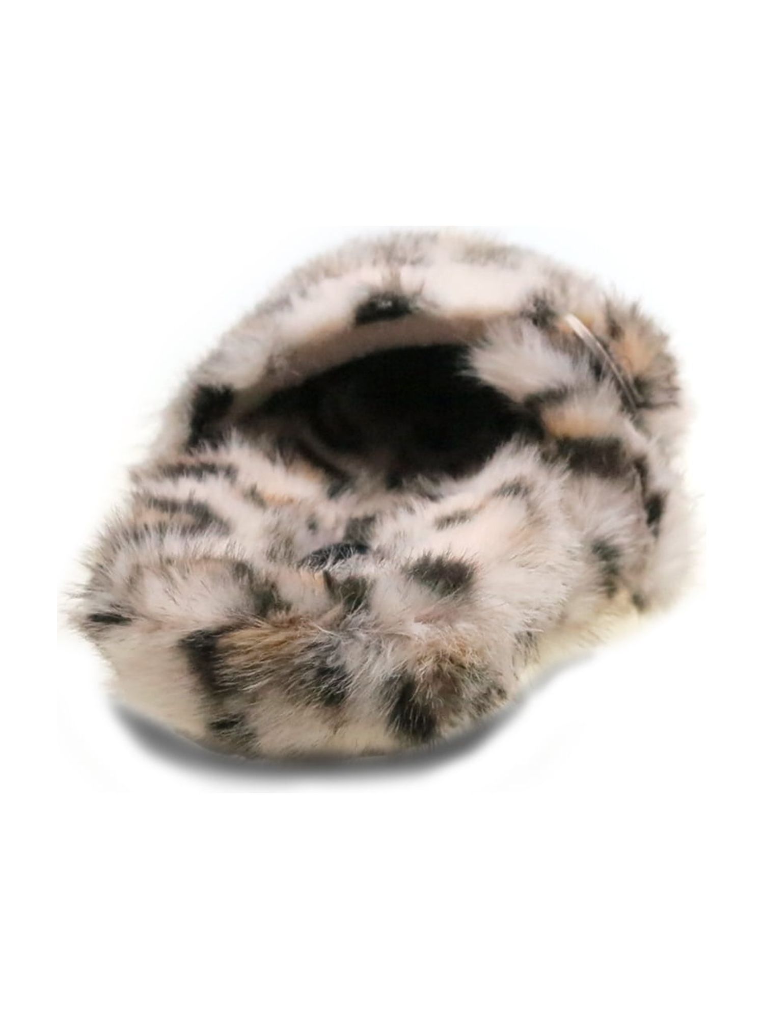 No Boundaries Women's Faux Fur Buckle Clog Slippers