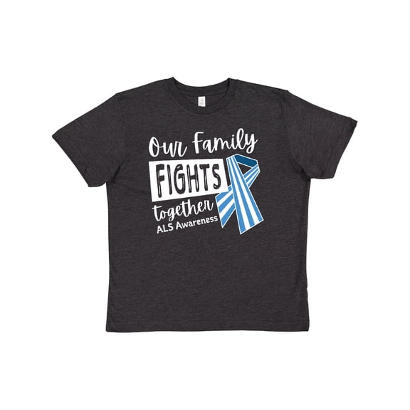 Inktastic Our Family Fights Together Als Awareness Youth T-Shirt
