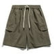 thumbnail image 1 of Puntoco Pantalones Cortos Para Hombre Con Bolsillos Con Cordón, Pantalones Cuartos Estampados Del Día De La Independencia, Blanco Xl, Pantalones Cortos Hombre, 1 of 1