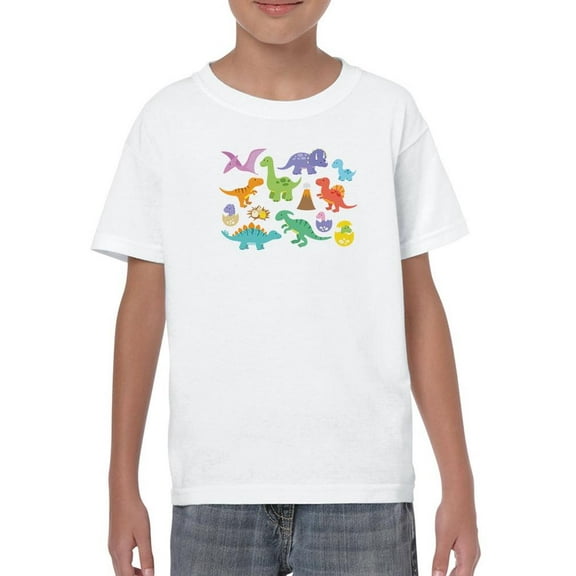 Adorable Baby Dinos Art T-Shirt Juniors -Image by Shutterstock,  Large
