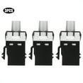 thumbnail image 2 of Connecteur de Câble de Réseaux, 3pcs RJ45 180 Degrés R Cat Module d'Information CA Normes de Pointe de l'Industrie, 2 of 8
