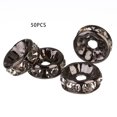 thumbnail image 2 of Spacer Charms Crystal DIY 50PCS Rhinestone Spacer Beads Loose Beads for Bracelet, 2 of 10