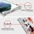 thumbnail image 4 of CoverON Phone Design For Samsung Galaxy S22 Ultra Case, Clear Flexible Soft Rubber Slim TPU Cover, Purple Flower, 4 of 8
